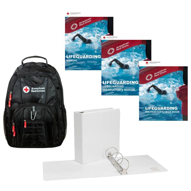 Lifeguarding Instructor Set - Manuals, Deck Book, Backpack.