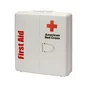 Large 50-Person Workplace ANSI A+ First Aid Kit, slightly angled view of the front of the case.