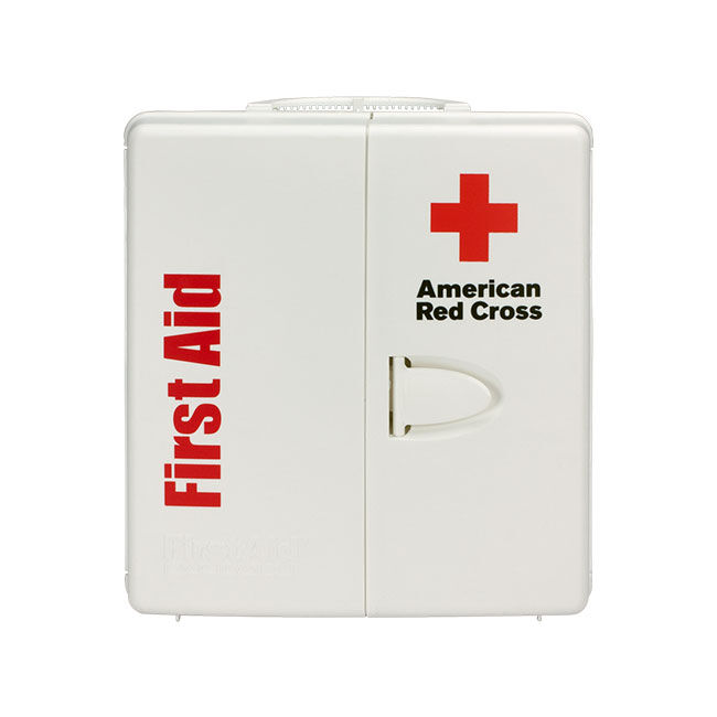 Large 50-Person Workplace ANSI A+ First Aid Kit - front, straight on view.