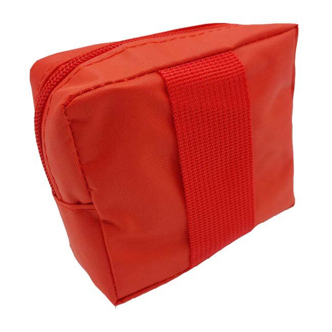 Mini Travel First Aid Kit, 4in. x 4in. - Back View.