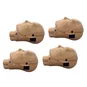 Four Tan Prestan PRO+ Adult Manikin Heads.