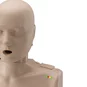 Prestan Adult Manikin with LED lights in the shoulder to provide CPR compression feedback.