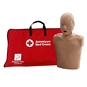 Prestan Professional Child CPR Manikin with Brown Skin next to American Red Cross Bag.