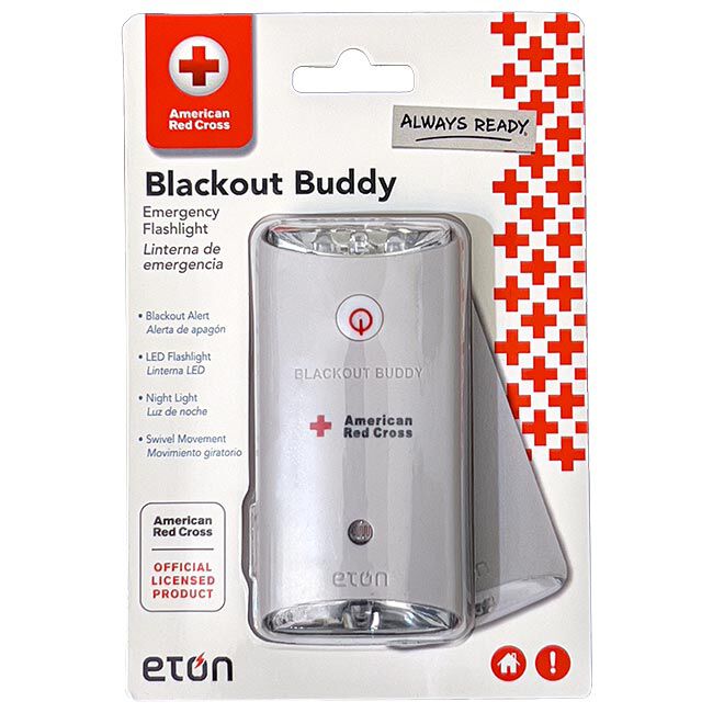 Eton Blackout Buddy Emergency Flashlight and Nightlight in its packaging.