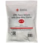 Packaging for the 50-Pack CPR Face Shield with One-Way Valve.
