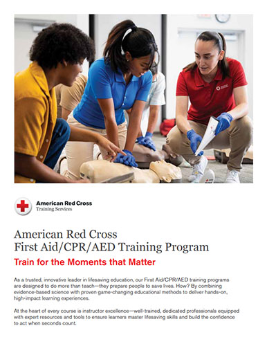 Red Cross First Aid/CPR/AED r.25 brochure